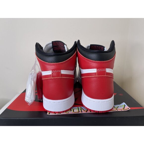 Jordan 1 Retro High OG Heritage White Red Grade School Youth Sizes 575441 161 - Picture 5 of 7